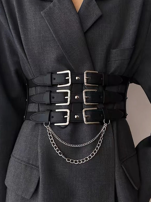 Belt Buckle Chains Split-Joint Waist Belts & Thigh Cuffs