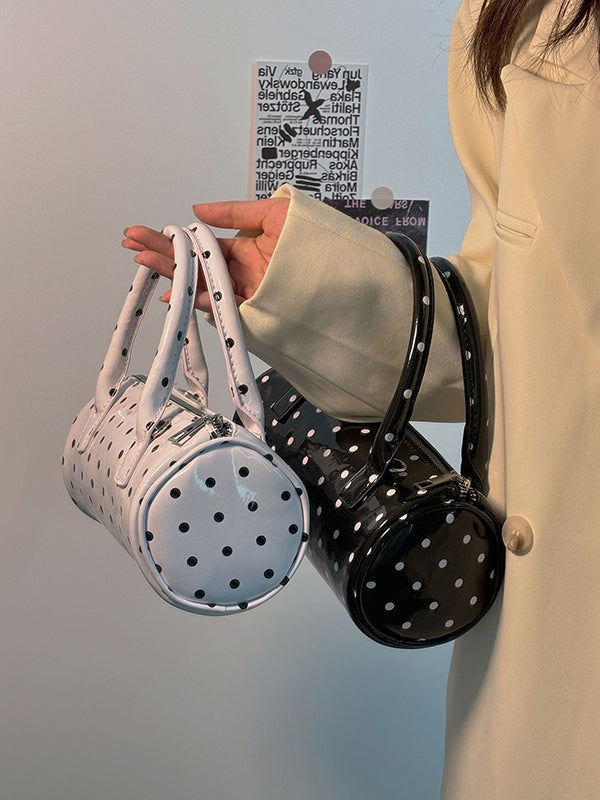 Geometric Polka Dot Split-Joint Zipper Bags Crossbody Bags Handbags