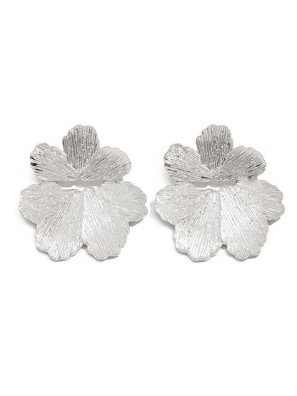 Irregularity Flower Shape Earrings Accessories
