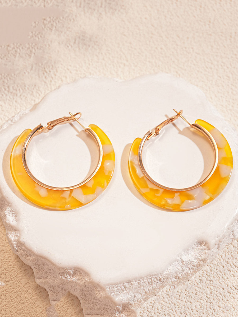 Hoop Tie Dye Earrings Accessories