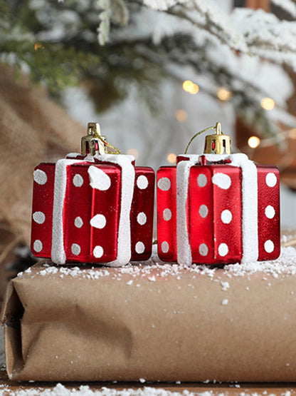 2 Pcs New Snowman House Ice Cream Christmas Xmas Tree Decorations Pendant