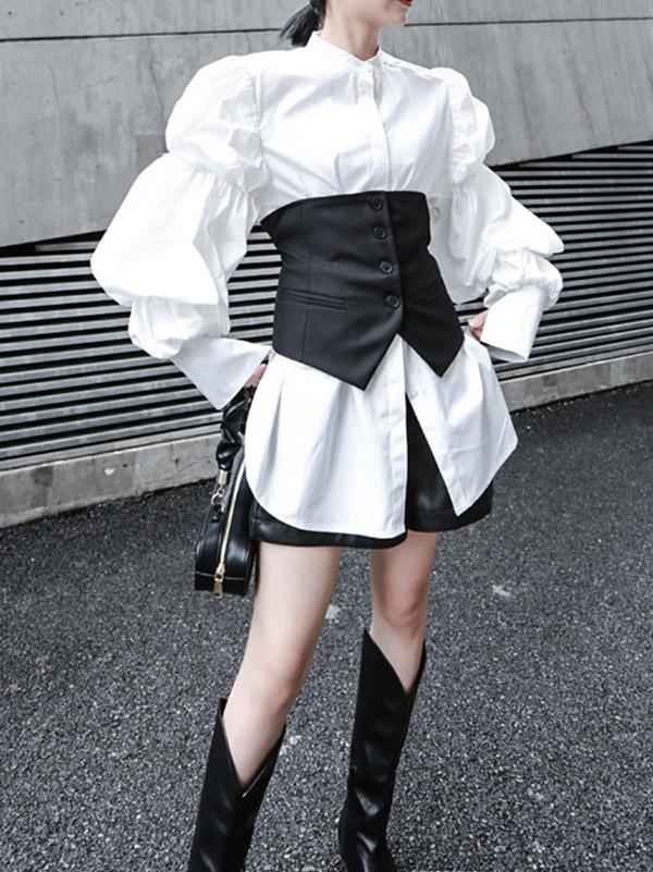 Adjustable Waist Half Suit Vest