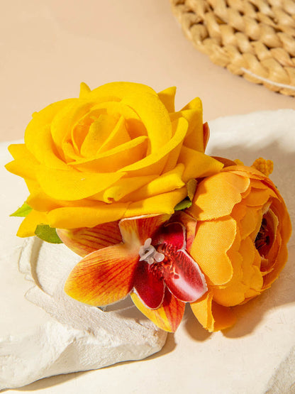 Three-Dimensional Flower Hair Clips