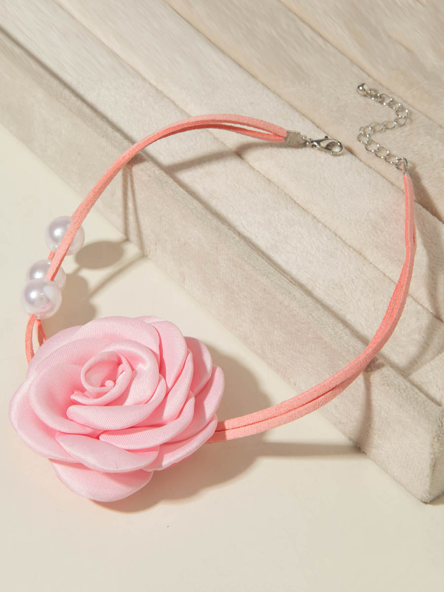 Three-Dimensional Flower Necklaces Accessories