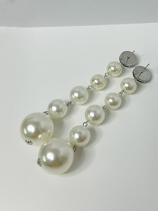 Beaded Geometric Shiny Earrings Accessories