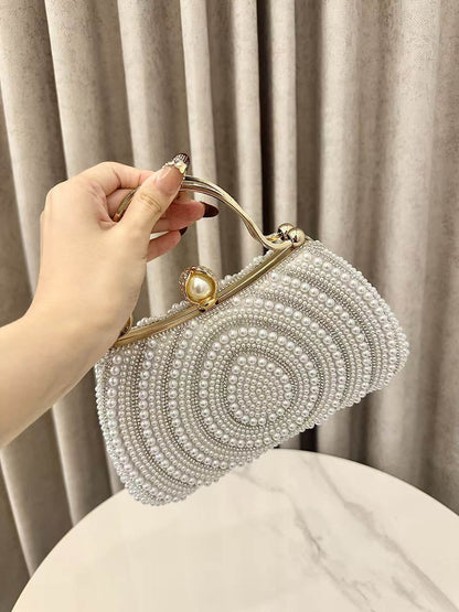 Geometric Lock Rhine Stones Shiny Crossbody Bags Evening Bags & Clutches