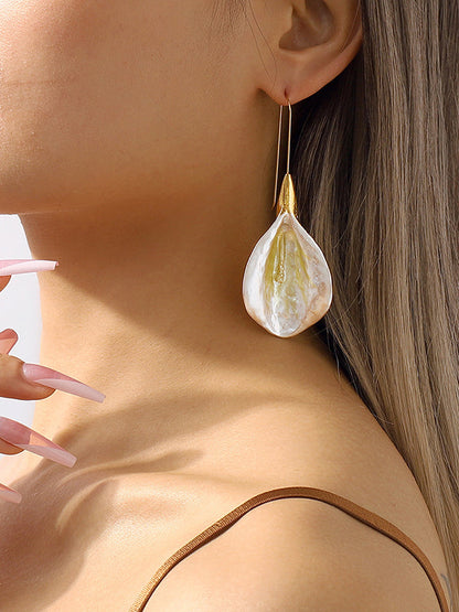 Flower Shape Drop Earrings Earrings Accessories