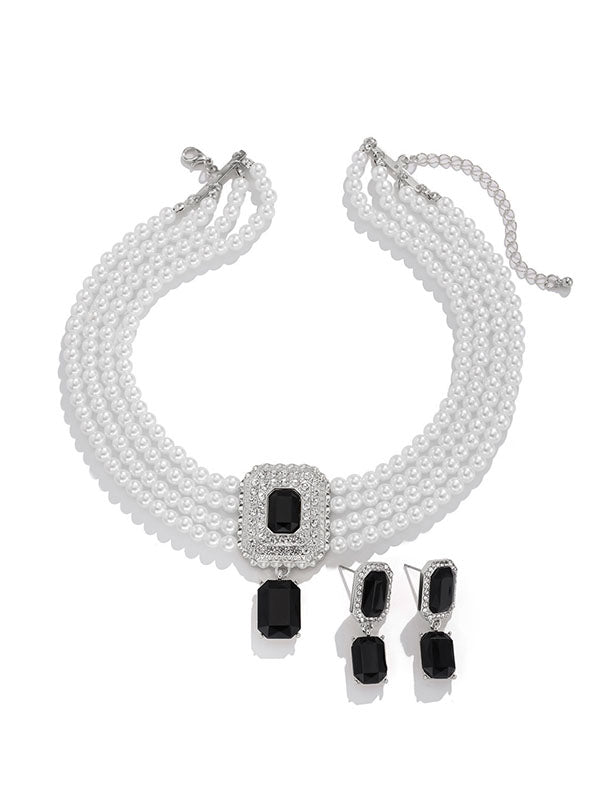 Geometric Drop Earrings Necklaces Accessories