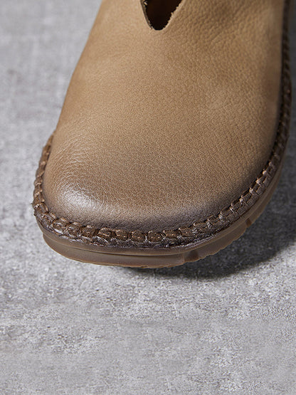 Women Soft Genuine Leather Flat Shoes