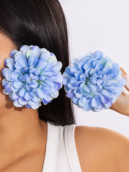 Flower Shape Drop Earrings