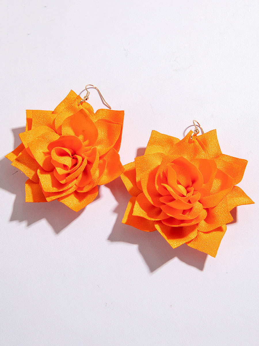 Flower Shape Drop Earrings
