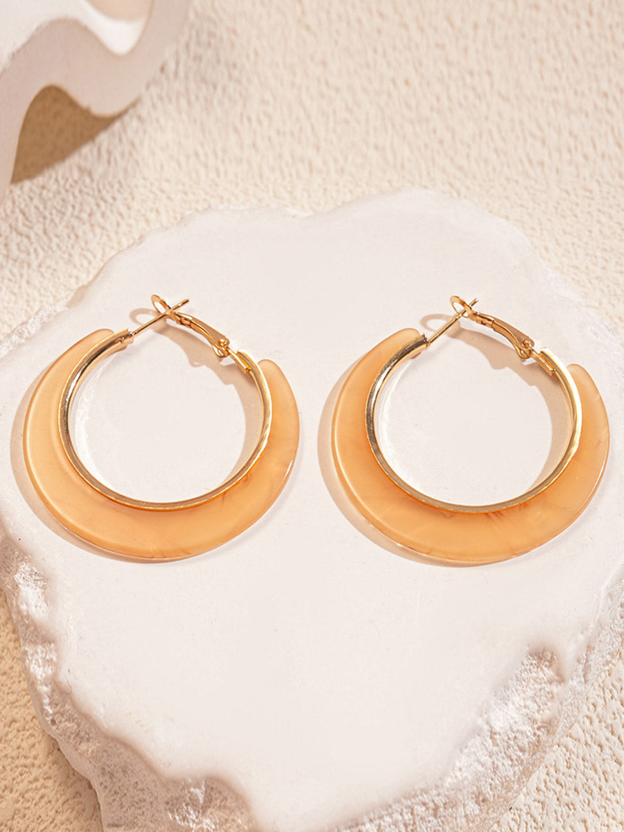 Hoop Tie Dye Earrings Accessories