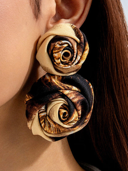 Flower Shape Drop Earrings