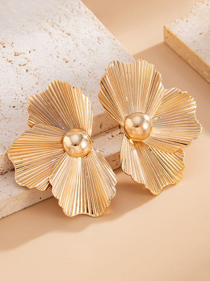 Irregularity Flower Shape Earrings Accessories