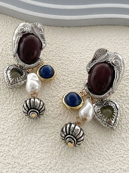 Irregularity Animal Shape Heart Shape Shiny Earrings Accessories