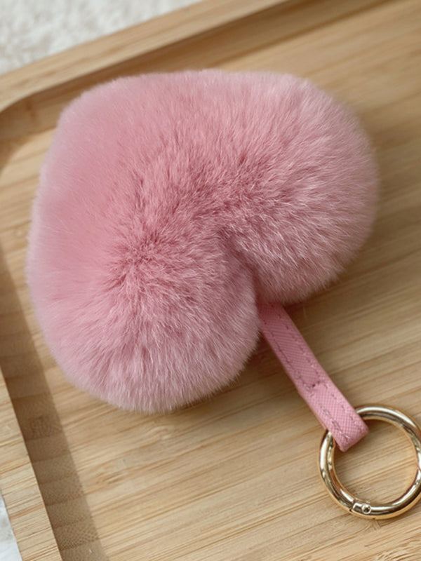 Heart Shape Bag Charm Keychain