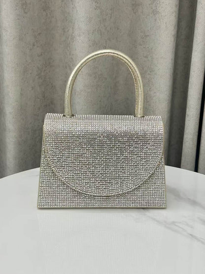 Geometric Rhine Stones Shiny Evening Bags & Clutches