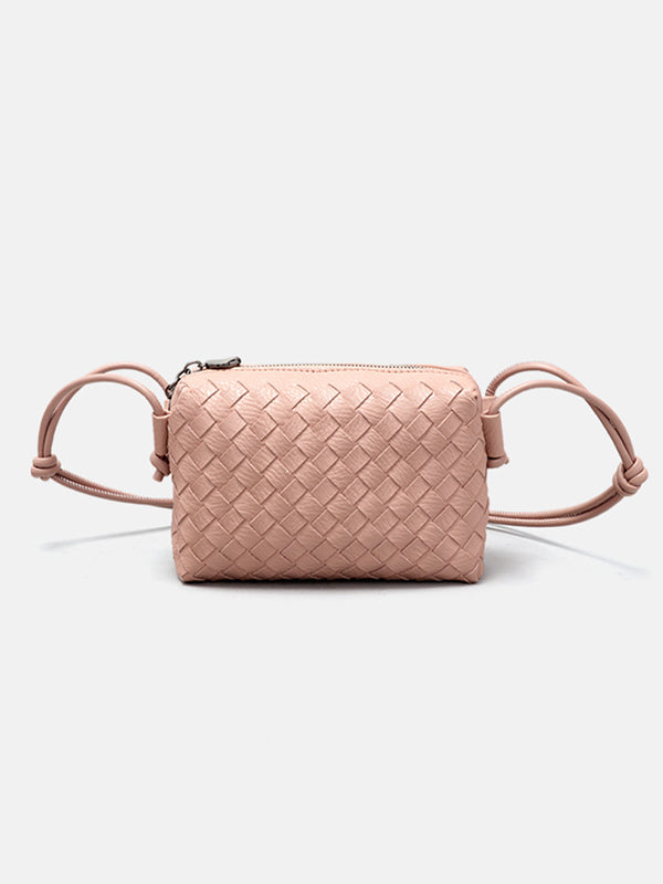 Woven Zipper Bags Crossbody Bags