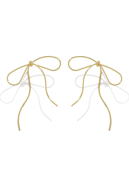 Bowknot Geometric Drop Earrings