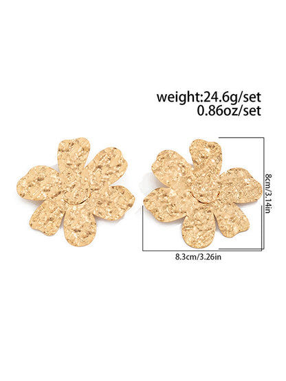 Irregularity Flower Shape Earrings Accessories