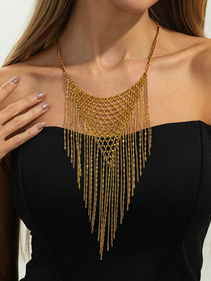 Geometric Tasseled Necklaces Accessories