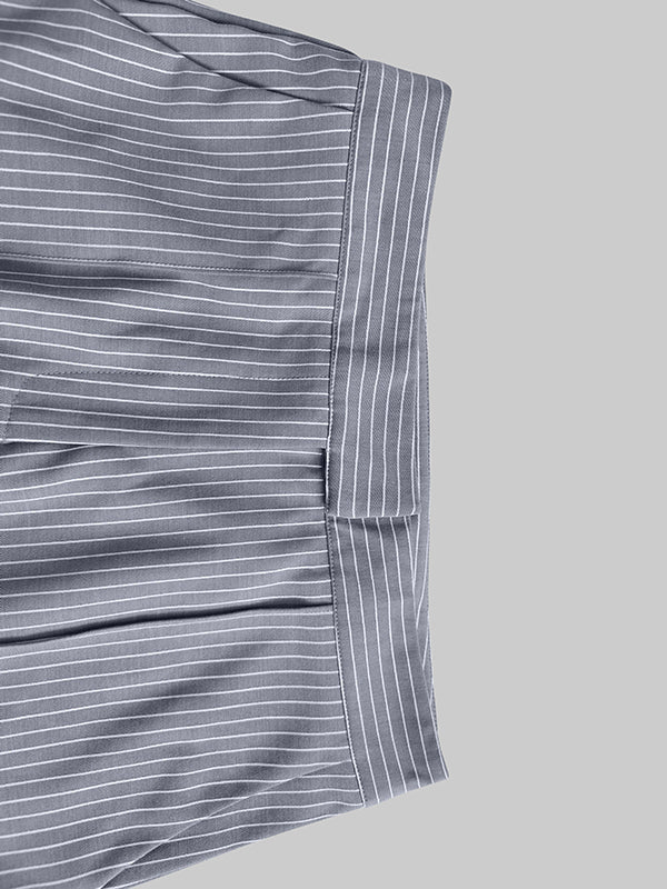 High Waisted Split-Joint Suit Pants