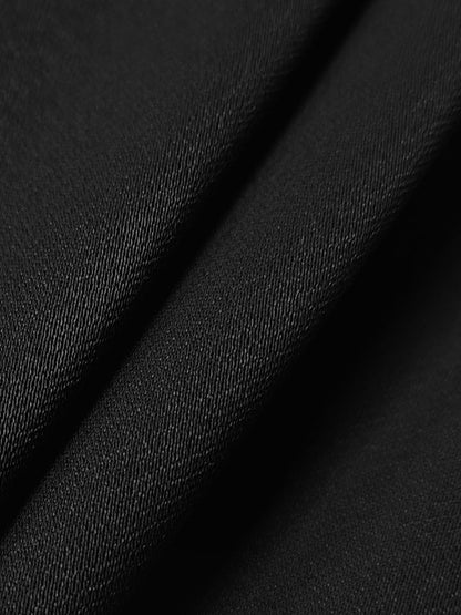 Long Sleeves Puff Sleeves Elasticity Hollow Knot Pleated Ruffled Mock Neck Blouses&Shirts Tops