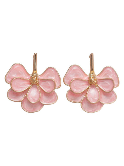 Flower Shape Drop Earrings