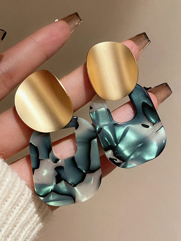 Geometric Drop Earrings