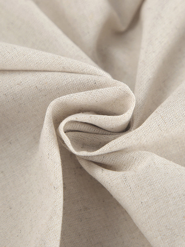 High Waisted Loose Buttoned Pleated Pockets Solid Color Split-Joint Notched Collar Rompers