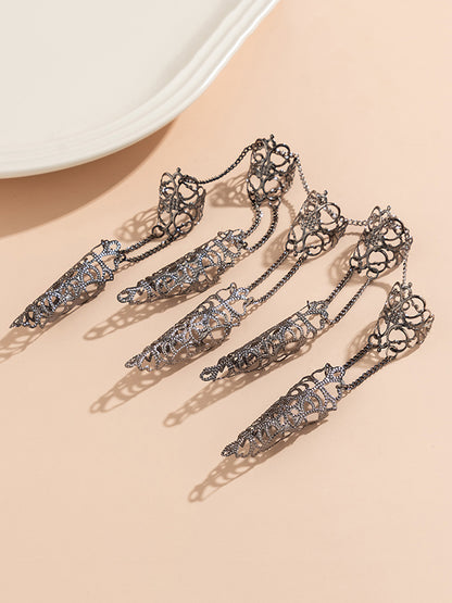Chains Geometric Hollow Nail Protectors