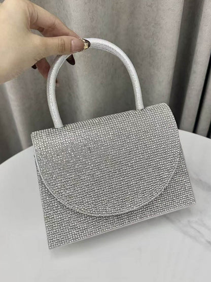 Geometric Rhine Stones Shiny Evening Bags & Clutches