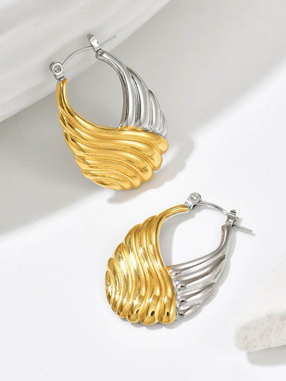 Geometric Textured Earrings Accessories