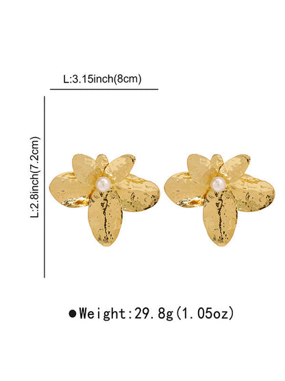 Flower Shape Drop Earrings