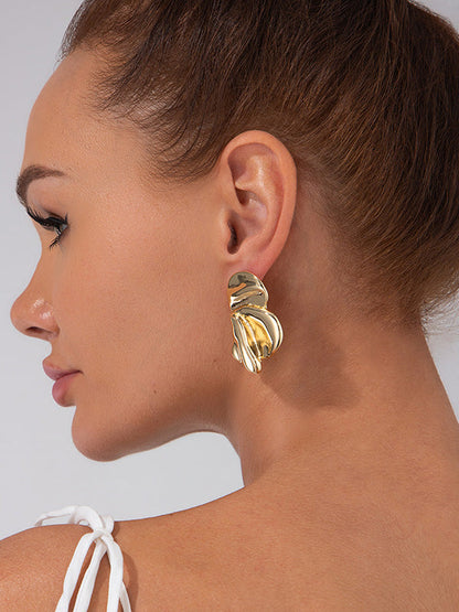 Irregularity Flower Shape Earrings Accessories