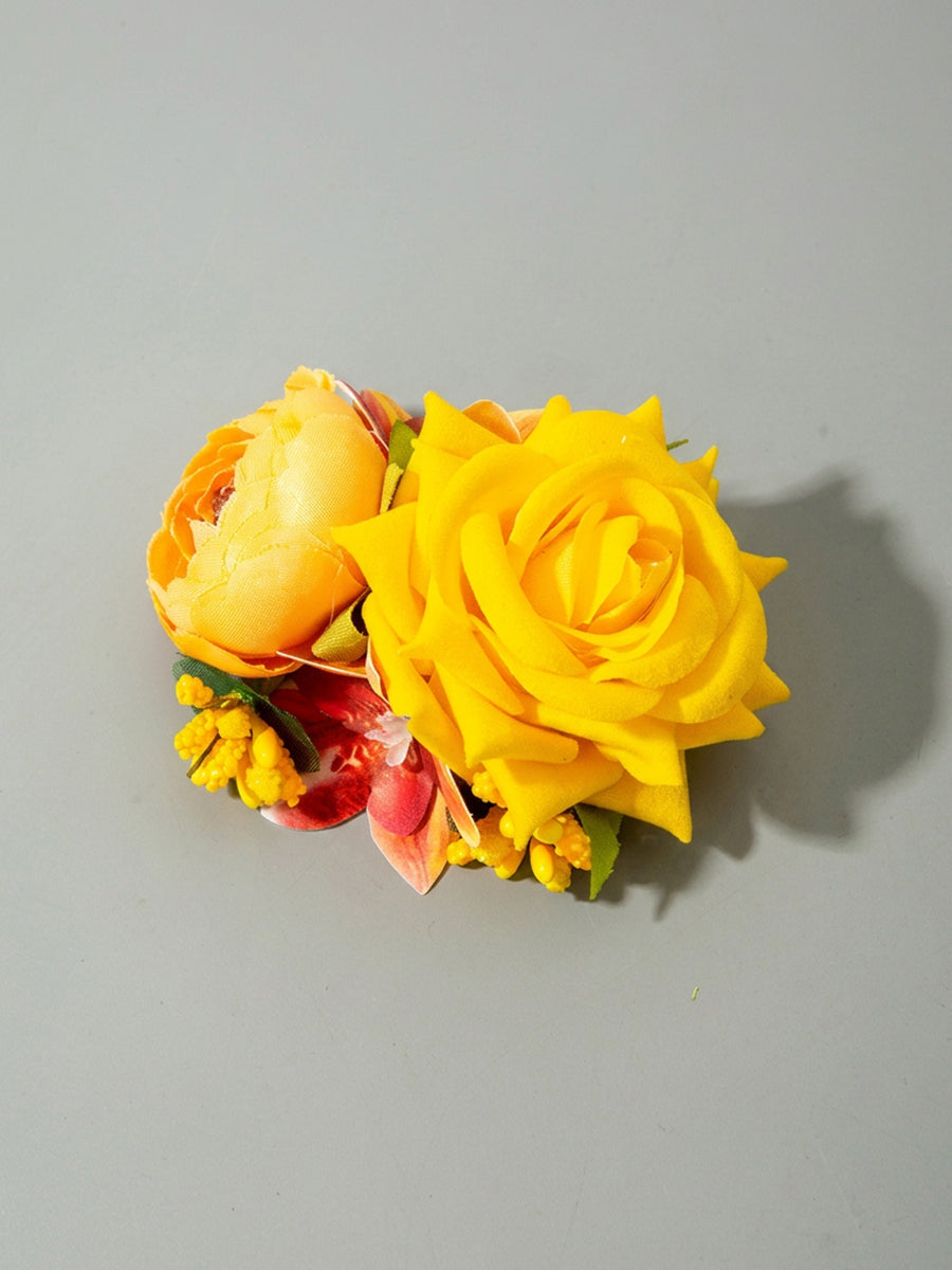 Three-Dimensional Flower Hair Clips