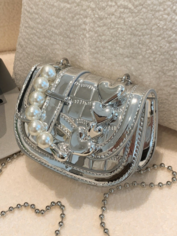 Beaded Shiny Split-Joint Bags Bags Accessories Crossbody Bags