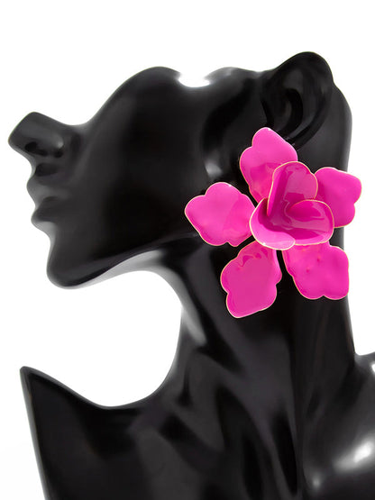 Flower Shape Drop Earrings