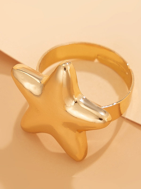 Normcore Adjustable Star Shape Rings Accessories