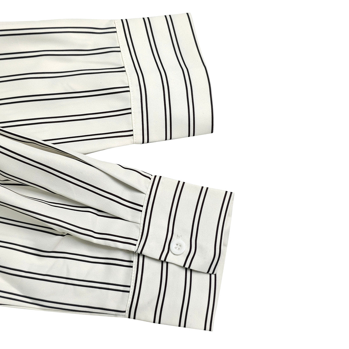 Long Sleeves Loose Buttoned Contrast Color Striped Lapel Blouses&Shirts Tops