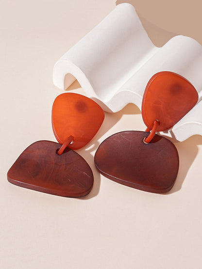 Irregular Clipping Geometric Earrings Accessories