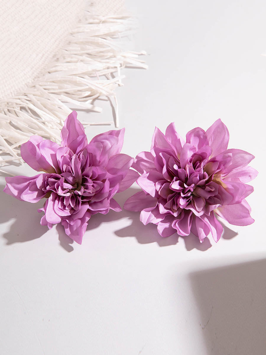 Flower Shape Drop Earrings