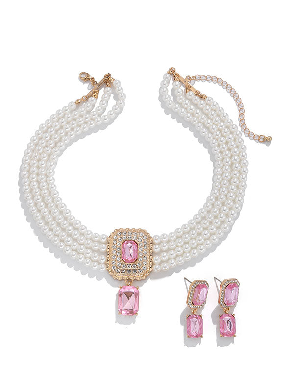 Geometric Drop Earrings Necklaces Accessories