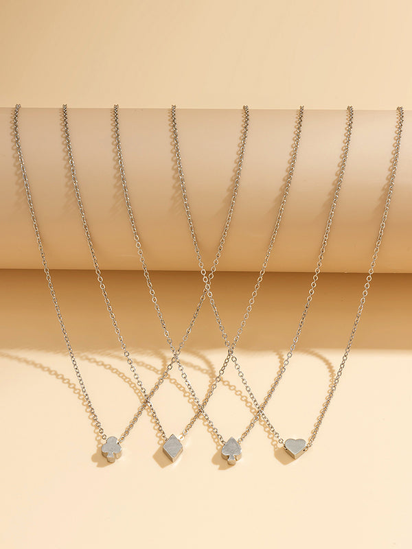 Chains Geometric Layered Necklaces Accessories