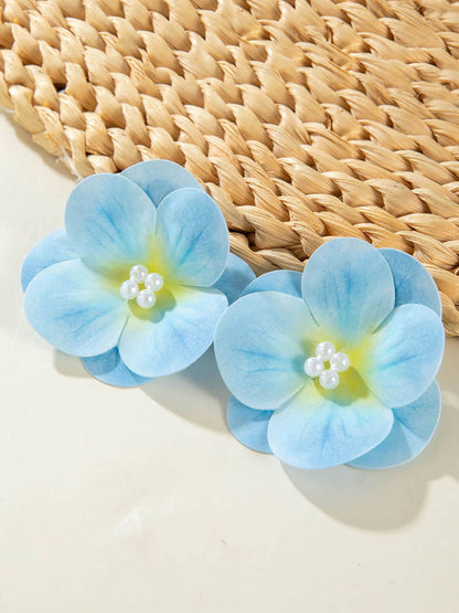 Flower Shape Drop Earrings