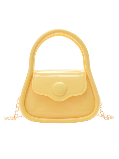 Chains Solid Color Crossbody Bags Satchels