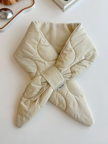 Padded Keep Warm Solid Color Scarf