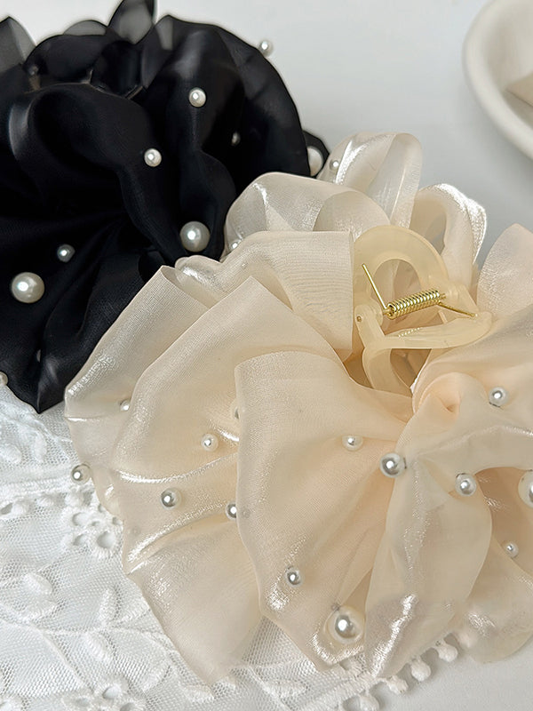 Flower Shape Gauze See-Through Clawclip Hairclaw