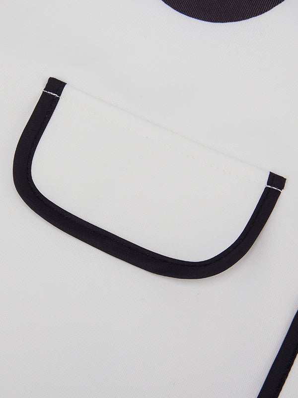 Long Sleeves Loose Contrast Color Flower Print Split-Joint Stand Collar Jackets Outerwear