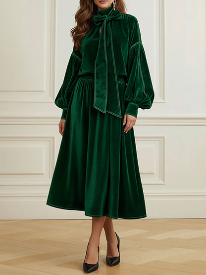 A-Line Loose Solid Color Skirts Bottoms